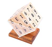 Casse Tete Adulte Sudoku Bois 3D - Cube 27 Pieces, Niveau 4, Solo