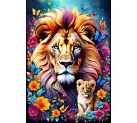 Casse-tête Alipson Casse-tête Lions - Collection Amour maternel - 1000 Teile