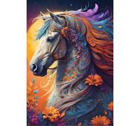 Casse-tête Bluebird Cheval floral - 1000 pièces