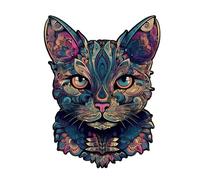 Casse-Tête Chat - Défi De Jouet en Forme D Animal Mignon - Puzzles en Bois pour Adultes - pour Adultes Garçons Filles Jeunes Anniversaire Projets Éducatifs Décorations Fêtes Extérieur
