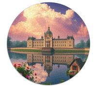 Casse-tête château de 1 000 pièces Kirche - Paysage de Construction d'église - Parc de rotonde - Puzzle pour Adultes et Enfants - Jeux éducatifs pour Adultes - Soulenge inspirant (67,5 x 67,5 cm)