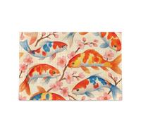 Casse-tête coloré Koi Fish Cherry Blossom Puzzle Jeu amusant Activité familiale 1000 pièces