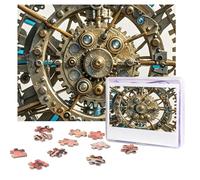 Casse-tête cool steampunk de 500 pièces avec sac de rangement pour adultes - Puzzle photo stimulant pour hommes et femmes - Décoration d'intérieur (52 x 38 cm)