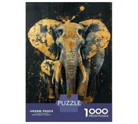Casse-tête de 1000 pièces pour adolescents - Puzzle de Majesté doré pour adultes - Jeu pratique mais amusant et humoristique - Aide le cerveau à exercer - 70 x 50 cm - 1000 pièces