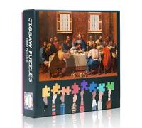 Casse-tête de 1000 pièces pour adultes, La Cène, Jésus et les douze apôtres pour adultes, défi intellectuel, puzzle de 1000 pièces, taille terminée, 50 x 70 cm