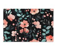 Casse-tête de 1000 pièces pour adultes, rose, bleu sarcelle, floral, noir, blanc, éléphant, puzzle unique pour adultes, impression artistique animale, 75 x 50 cm