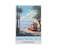 Casse-tête de 1000 pièces pour Adultes, San Francisco Californie, Adolescents, garçons et Filles - Puzzle Difficile épais et Robuste pour Jeux de fête (50 x 70 cm) -FT47