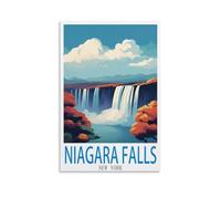 Casse-tête de 200 pièces pour Adultes Chutes du Niagara, New York, 200 pièces de Puzzles en Papier pour Adultes, paysages pour Enfants, Jouets d’Apprentissage Cadeaux 35x25cm