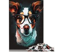 Casse-tête de 500 pièces de peinture de style chien - Jouets pour adultes - Puzzle familial - Cadeau pour adultes - 500 pièces (52 x 38 cm)