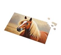 Casse-tête de 500 pièces pour adultes - Crinière dorée - Portrait de cheval - Puzzle Eurographics de 1 000 pièces - Cadeaux de Pâques (1 000 pièces)