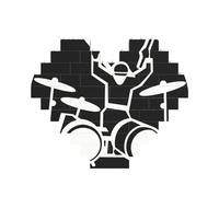 Casse-tête de batteur en forme de cœur, puzzle photo personnalisé pour adultes, micro blocs de construction 3D pour décoration d'intérieur