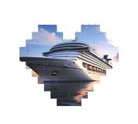 Casse-tête de briques de construction en forme de cœur pour adultes - Micro blocs de construction 3D pour décoration d'intérieur