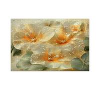 Casse-tête de fleur de capucine printanière pour adultes, 1000 pièces, style 3D, fleurs de luxe, décorations imprimées modernes et cool pour fête