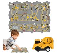 Casse-tête de wagon, piste de puzzle pour wagons de chemin de fer, voiture voiture puzzle voiture de chemin de fer - jouets pour enfants dessin animé piste de voiture, piste de puzzle pour jouets