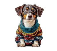 Casse-Tête | Design De Chien Animal Sur Le Thème De Noël,Puzzle En Bois Chien De Noël - Pour Les Hommes Les Femmes Les Filles Les Jeunes Les Adolescents Le Mari Le Fils La Fille Les Amis Les Collègues