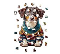 Casse-tête - Design De Collection sur Le Thème des Animaux Et des Chiens | Puzzle en Bois Chien De Noël | pour Les Hommes Les Femmes Les Filles Les Jeunes Les Adolescents Le Mari Le Fils La Fille Les