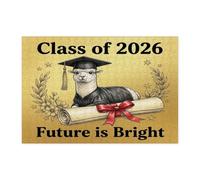 Casse-tête en alpaga de félicitations pour adultes, 300 pièces, diplôme de remise de diplôme, animaux en bois, décorations de classe 2026 pour divertissement à domicile