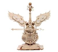 Casse-tête en bois 3D, boîte à musique violoncelle boîte à musique mécanique, cadeau idéal pour les vacances et les anniversaires pour adolescents et adultes (169 pièces)