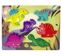 Casse-tête en bois Animaux Dinosaures à assortir