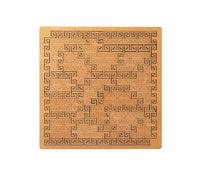 Casse-tête en bois avec plateau fractal - Puzzle portable et rigide avec logique irrégulière - Puzzle d'esprit, penchant l'esprit - Labyrinthe de pensée inversée - Jeu de défi de voyage (style B)