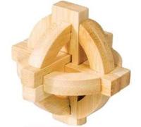 Casse-Tête En Bois Bamboo : Double Disque