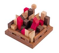 Casse Tete Adulte en Bois Cite Infernale - 11 Pieces, Niveau 4 sur 5, Solo