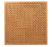 Casse-tête en bois fractal pour adultes, design unique de labyrinthe irrégulier, puzzle sans image, jeu de réflexion inversée pour l'entraînement cérébral (chaîne)