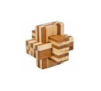 Casse Tête En Bois Iq Test Bambou : Double Croix