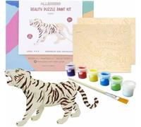 Casse-tête en bois peint en 3D Tigre
