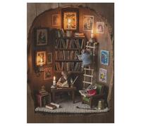 Casse-tête en bois pour adultes - 35/70/120/200/300/500/1000 pièces - Puzzle vertical en bois de peuplier de qualité supérieure avec séparation pour lettres - Imprimé UV - Décoration murale et cadeau