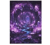 Casse-tête en bois pour adultes - 35/70/120/200/300/500/1000 pièces - Puzzle vertical en bois de peuplier de qualité supérieure avec séparation des lettres - Impression UV - Décoration murale et