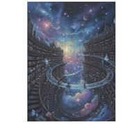 Casse-tête en bois pour adultes - 35/70/120/200/300/500/1000 pièces - Puzzle vertical en bois de peuplier de qualité supérieure avec séparation pour lettres - Imprimé UV - Décoration murale à faire