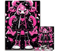 Casse-tête en Bois pour Adultes de 1 000 pièces Kawaii Pop Girl - Puzzle en Bois pour Adolescentes - Nuit de Jeu en Famille - Idée Cadeau stimulante - 1 000 pièces (75 x 50 cm)