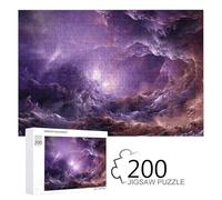 Casse-tête en Bois pour Adultes, imprimé Galaxie Violette, 24,9 x 35,3 cm, Convient pour Les Amateurs de Puzzle Adultes