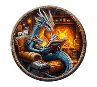 Casse-tête en bois pour adultes, puzzle en bois de forme unique pour adulte, effet visuel 3D, puzzle plat d'anniversaire familial (XL-43,9 x 43,9 cm)