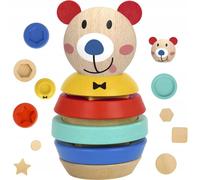 Casse-tête en bois Pyramid Shapes Teddy Bear 11 El. Lumarko