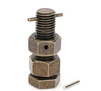 Casse-tête en métal - Défi Trick Bolt - Niveau 2 Difficulté, casse-tête mécanique difficile Trick Bolt - Jeu d'esprit portable durable pour soulager le stress, divertissement de voyage