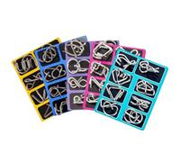 Casse-Tête en Métal | Jouet Éducatif De Défi Mental - Puzzle D Anneau en Métal Défi - pour Ados Adultes Maison Bureau École Voyage Faveurs Fête