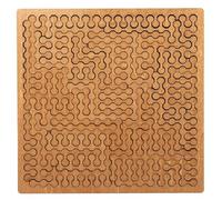 Casse-tête Fractal Tray, Puzzle en Bois Stimulant, Labyrinthe Créatif Unique et Irrégulier, Difficulté Impossible, Défi de la Pensée Inversée, Formes Inégalées et Design Complexe (#B)