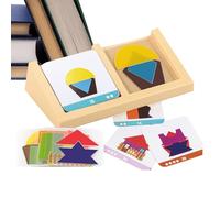 Casse-Tête Géométrique - Blocs Géométriques Éducatifs - Accessoires De Jeux Maternelle École Primaire Temps Libre