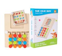 Casse-Tête Glissants pour - Jouets Éducatifs pour Jeu De Société en Solo avec Bataille - Plateau de Puzzle de Tri des Couleurs,pour Garçons, Filles, Tout-Petits, Préscolaire, Voyage, Maison, Salle D