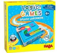 HABA - Logic! Games - Splash Labyrinthe - Jeux de société - Jeux de logique - 60 Casse-têtes - 6 Ans et Plus - 306824