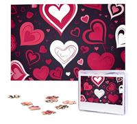 Casse-tête Happy Valentine's Day à partir de photos de 1000 pièces - Puzzle en bois personnalisé pour adultes - Puzzle à images personnalisées - Cadeaux pour famille, mariage, amis