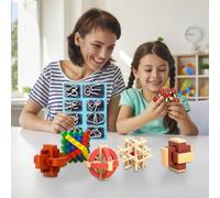 Casse-Tête | Jouet Désenchevêtrement Casse-Tête,Jeux De Désenchevêtrement Portatifs | pour Développement Compétences Et Logique Classe École Maison Voyage