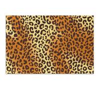 Casse-tête léopard noir marron pour adulte 1000 pièces peinture d'art floral personnalisé amusant nature puzzle drôle, 75 x 50 cm
