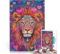 Casse-tête Lion sacré Puzzle 2000 pièces pour Adolescents 70x100cm avec des pièces de Formes aléatoires entièrement imbriquées Convient aux 14 Ans et Plus