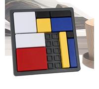 Casse-tête Logique Casse-Cerveau,Intelligence Avec 4 Niveaux de Difficulté - Jeu de Puzzle à Résolution de Problèmes | Pour Adultes Maison École Bureau Voyage Camping