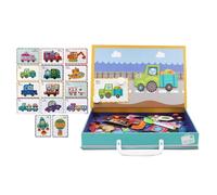 Casse-Tête Magnétique,Blocs Éducatifs À Double Face - Jouets Magnétiques pour Tout-Petits - pour D'Âge Préscolaire Garçons Adolescents Apprentissage Maternelle Adultes Voyage Fille Salle De Classe