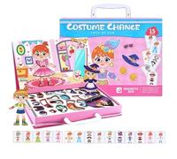 Casse-tête Magnétique - Jeu d'Imitation Double Face à Manipuler,Puzzle aux Visages Changeants - pour Filles Famille École Maison Salle de Classe