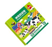 Casse Tete Magnetique - Livre de Puzzle Activités d'apprentissage Jeu Enfant | Jouet Voyage Voiture Cadeau Anniversaire - Ecole Maternelle Voyage Anniversaire